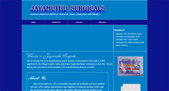 Desktop Screenshot of jayamuthusurgicals.com